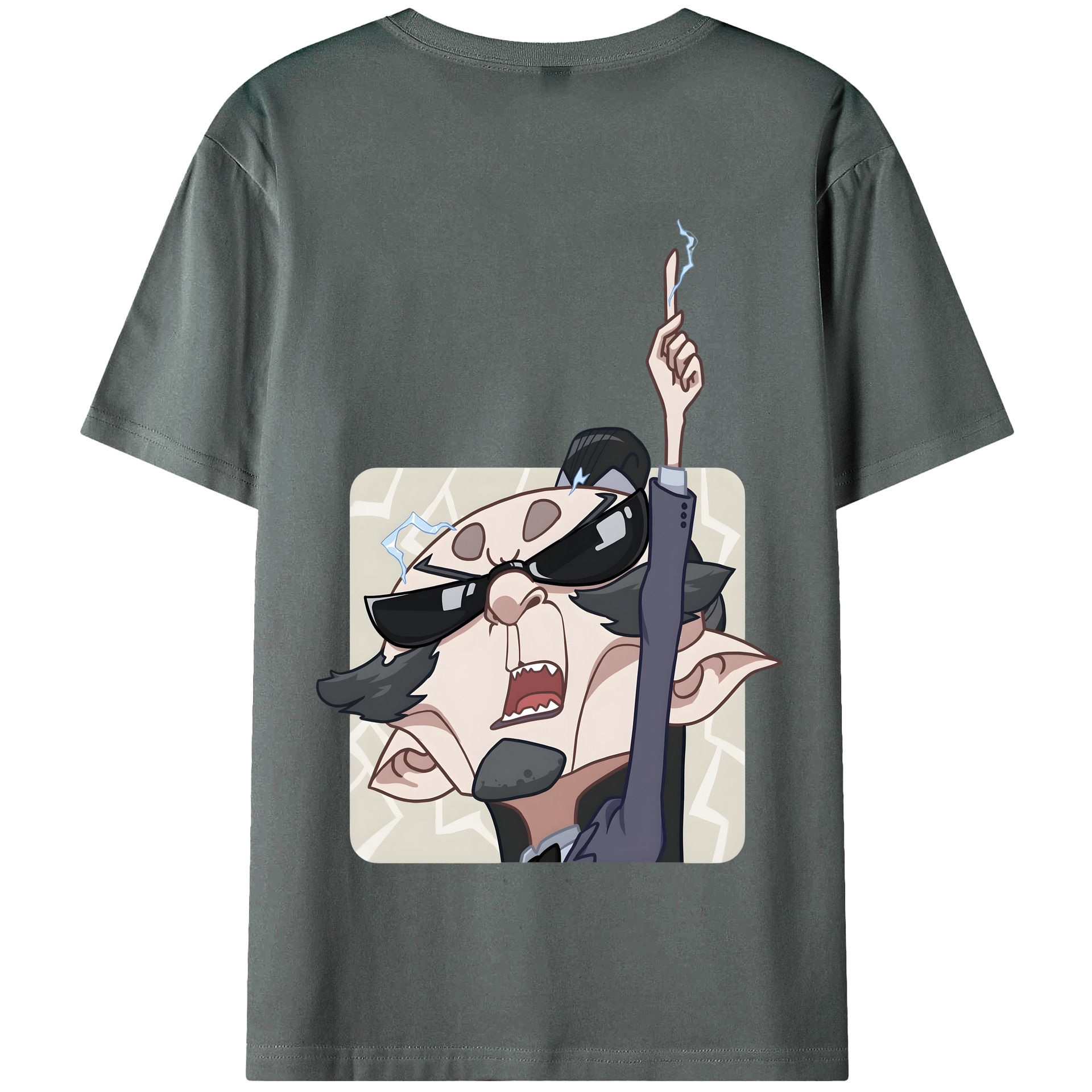 （画像用） Ne Zha 2 ナタ 魔童の大暴れ 綿100％半袖Tシャツ（背面プリント）